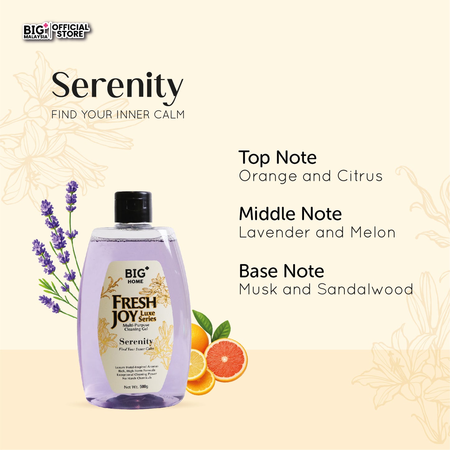 BIG+ FreshJoy Luxe Multi-Purpose Cleaning Gel (Serenity)