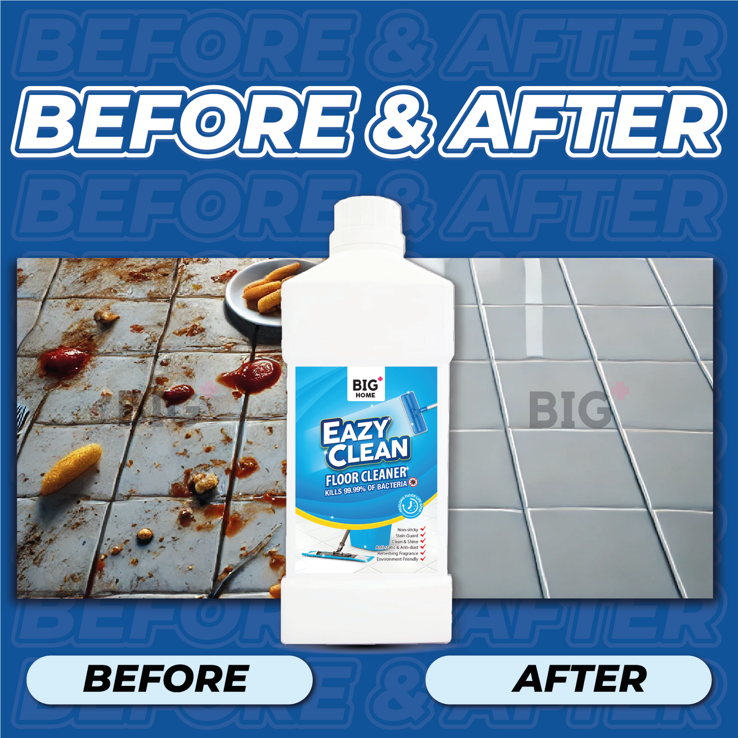 BIG+ EazyClean Floor Cleaner | 3 x 1000ml