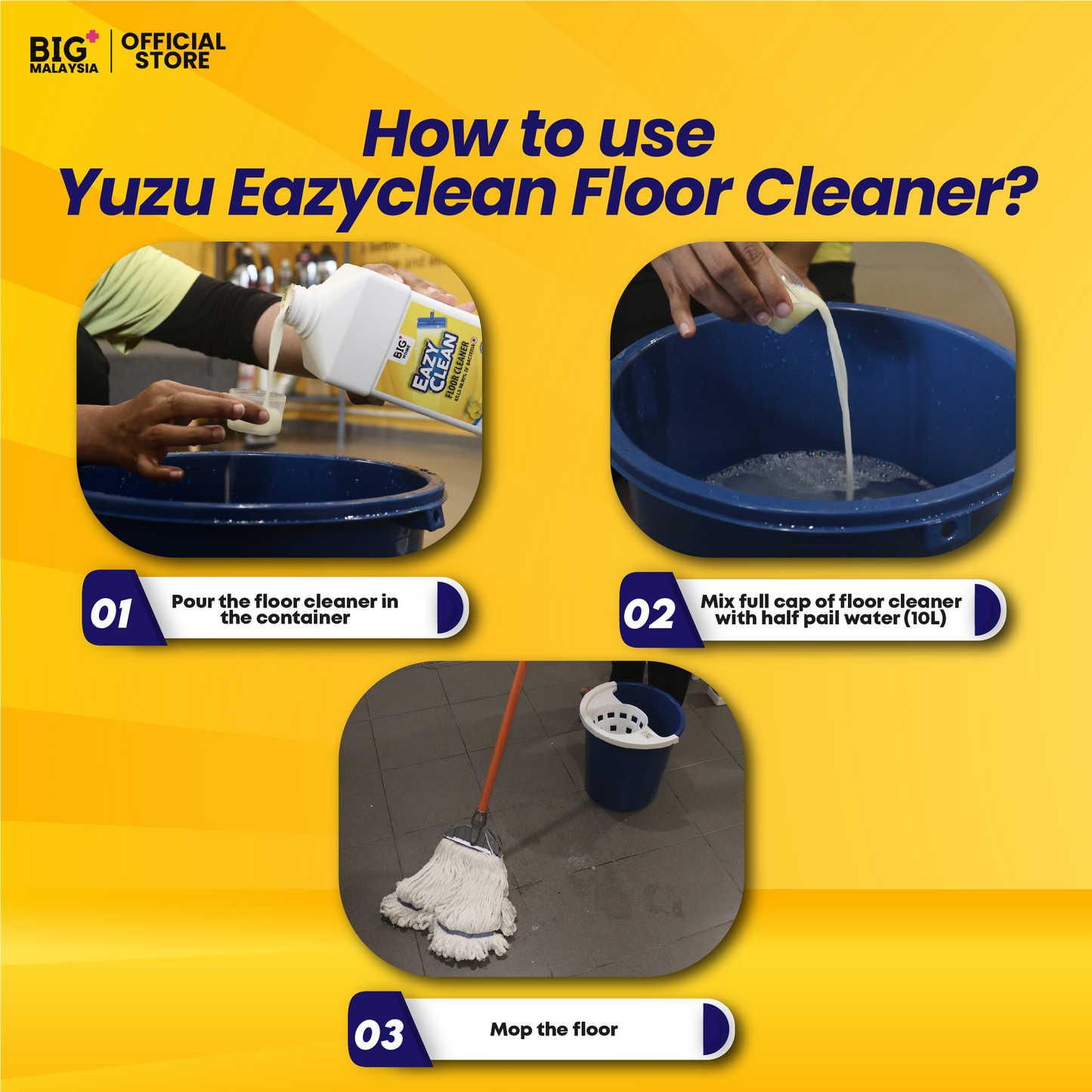 BIG+ EazyClean Yuzu Floor Cleaner (1000ml)