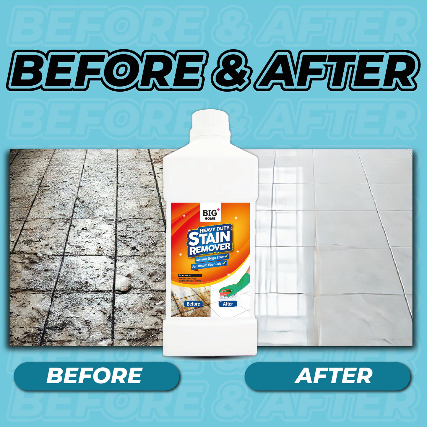 BIG+ Heavy Duty Stain Remover | 6 x 1000ml