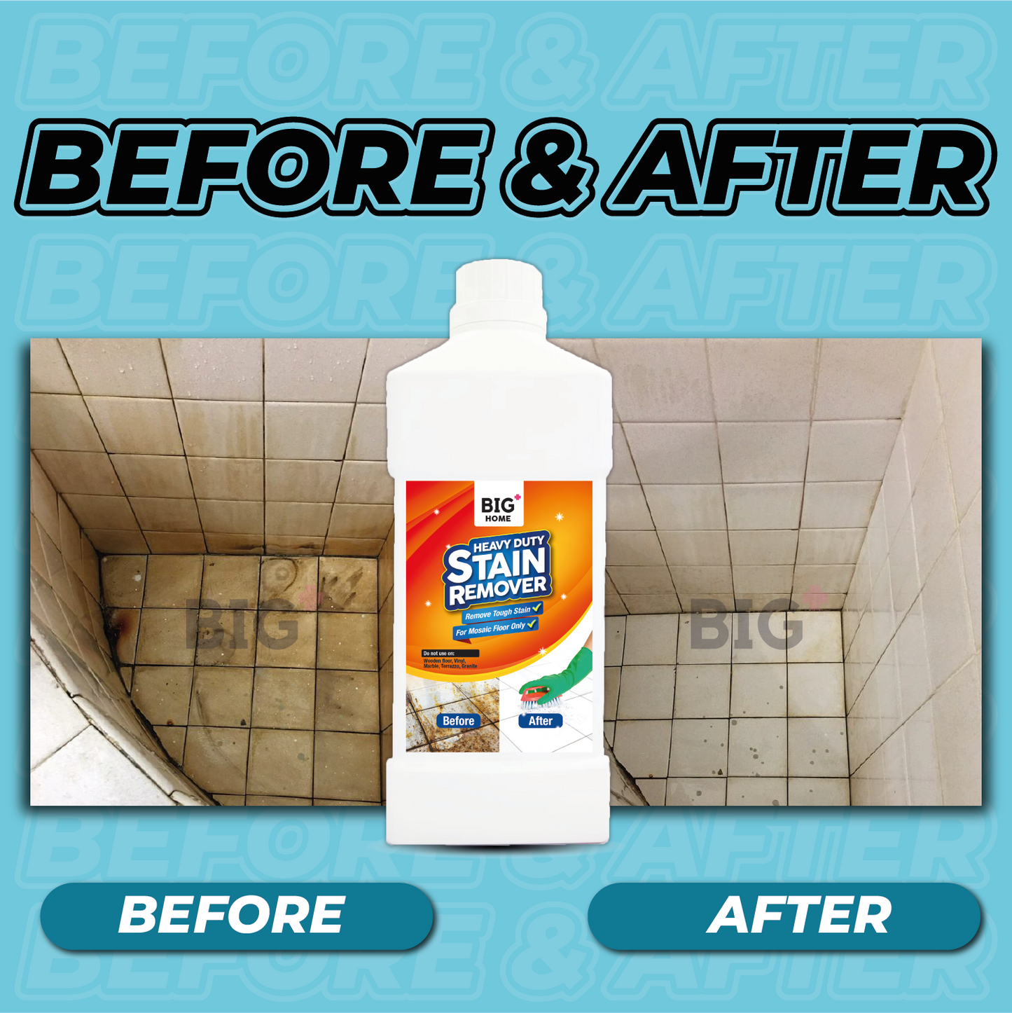 BIG+ Heavy Duty Stain Remover | 6 x 1000ml