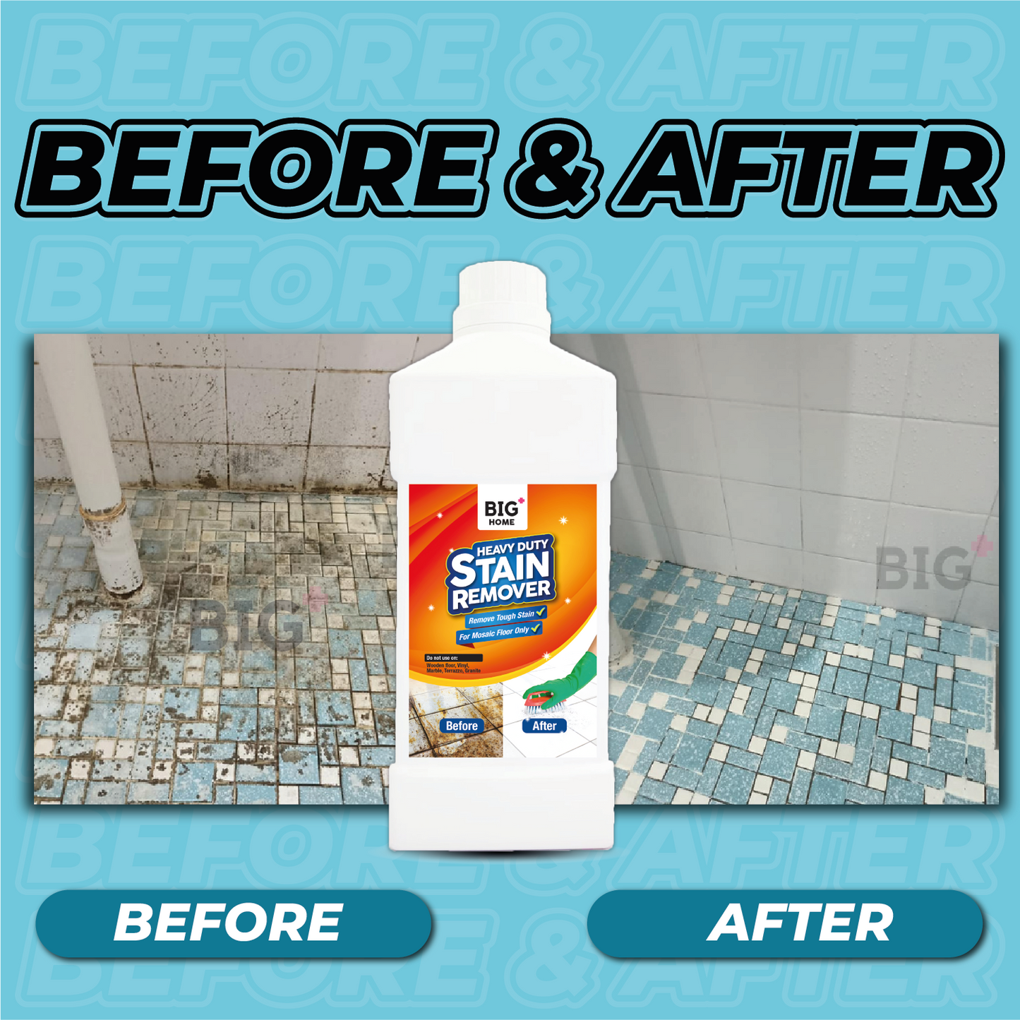 BIG+ Heavy Duty Stain Remover | 6 x 1000ml