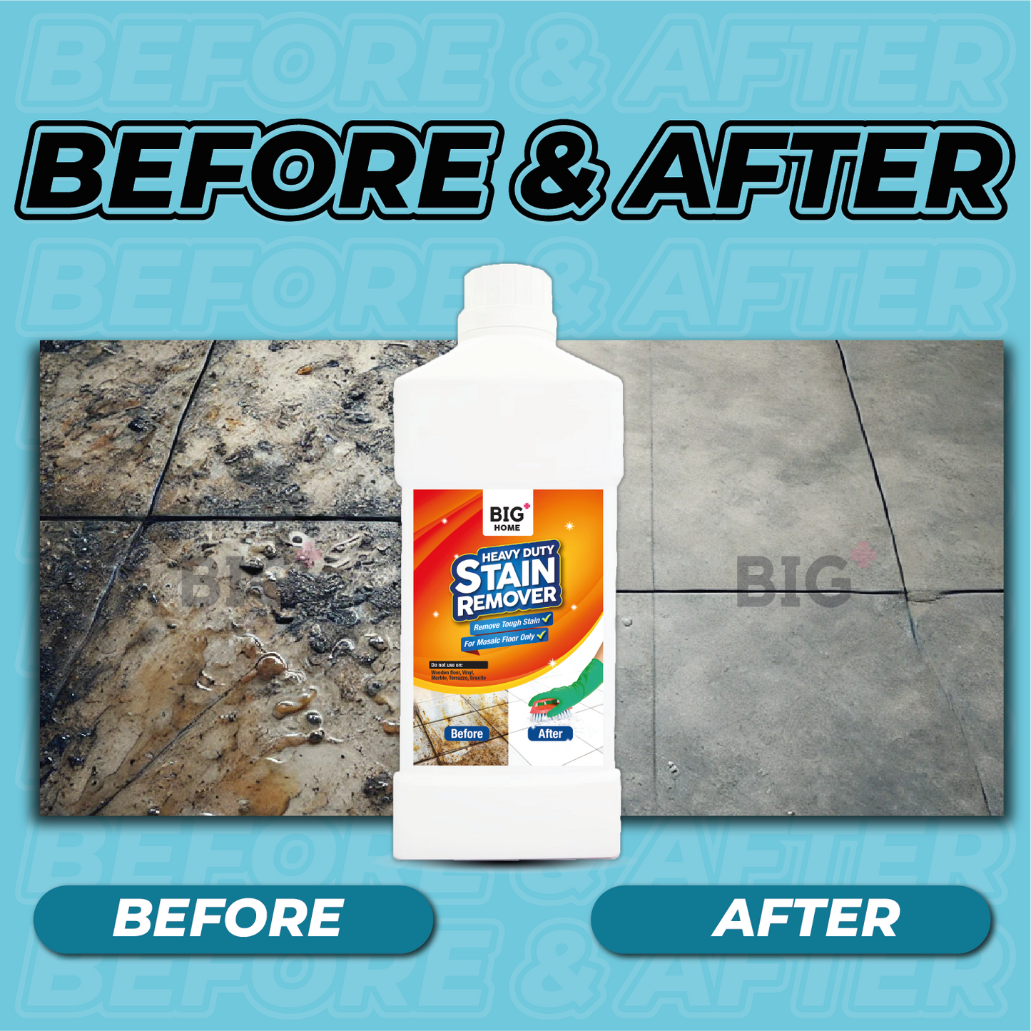 BIG+ Heavy Duty Stain Remover | 6 x 1000ml