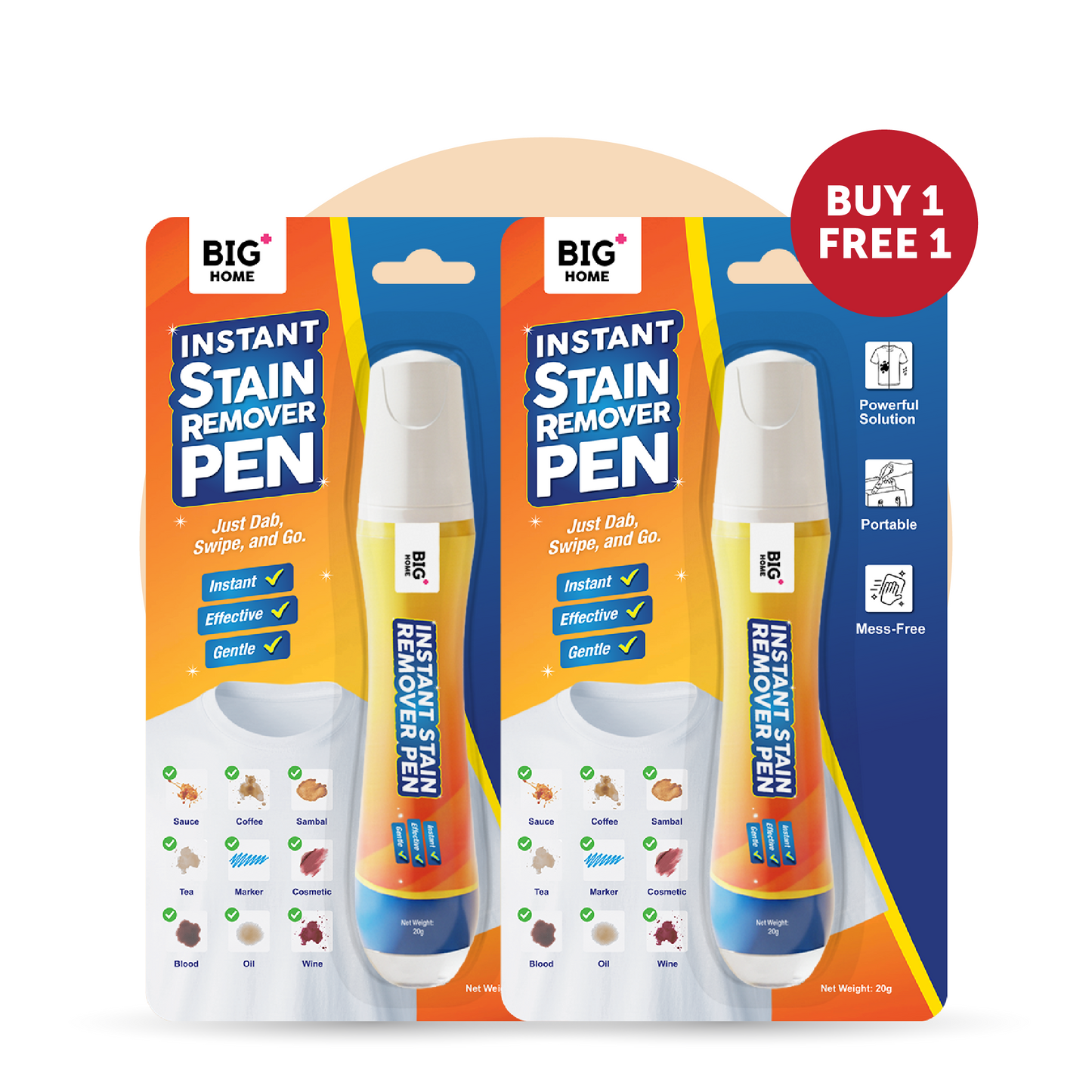 BIG+ Instant Stain Remover Pen (20ml)