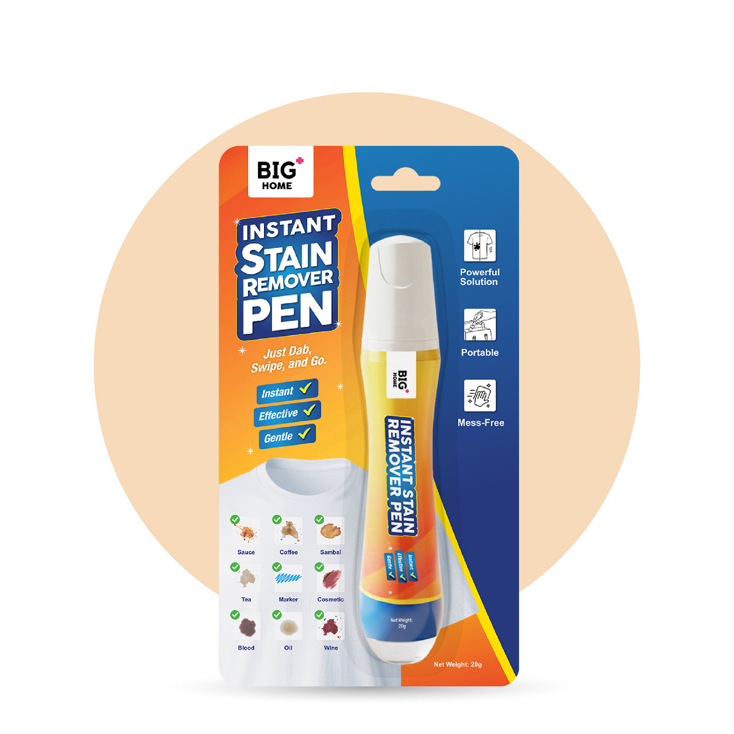 BIG+ Instant Stain Remover Pen (20ml)