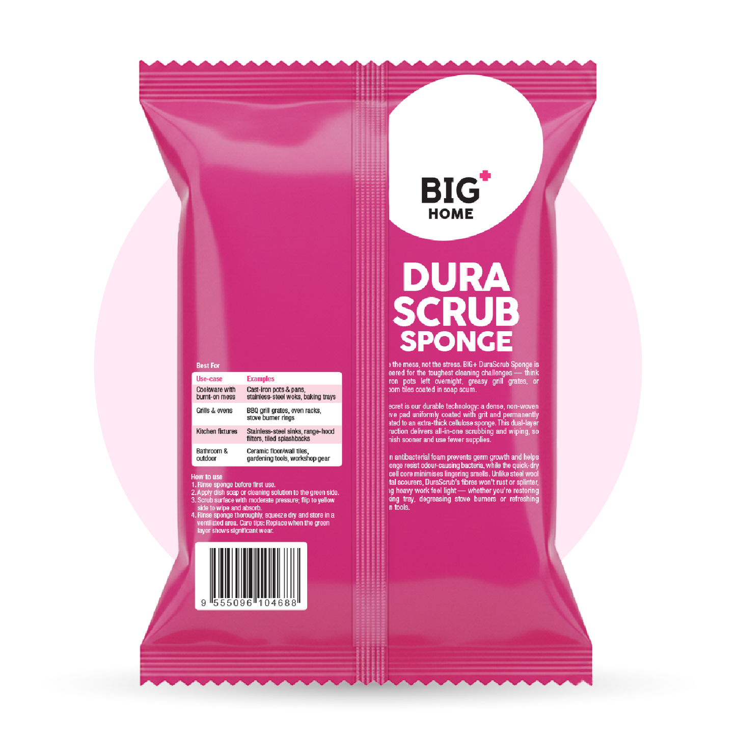 BIG+ DuraScrub Dishwashing Sponge