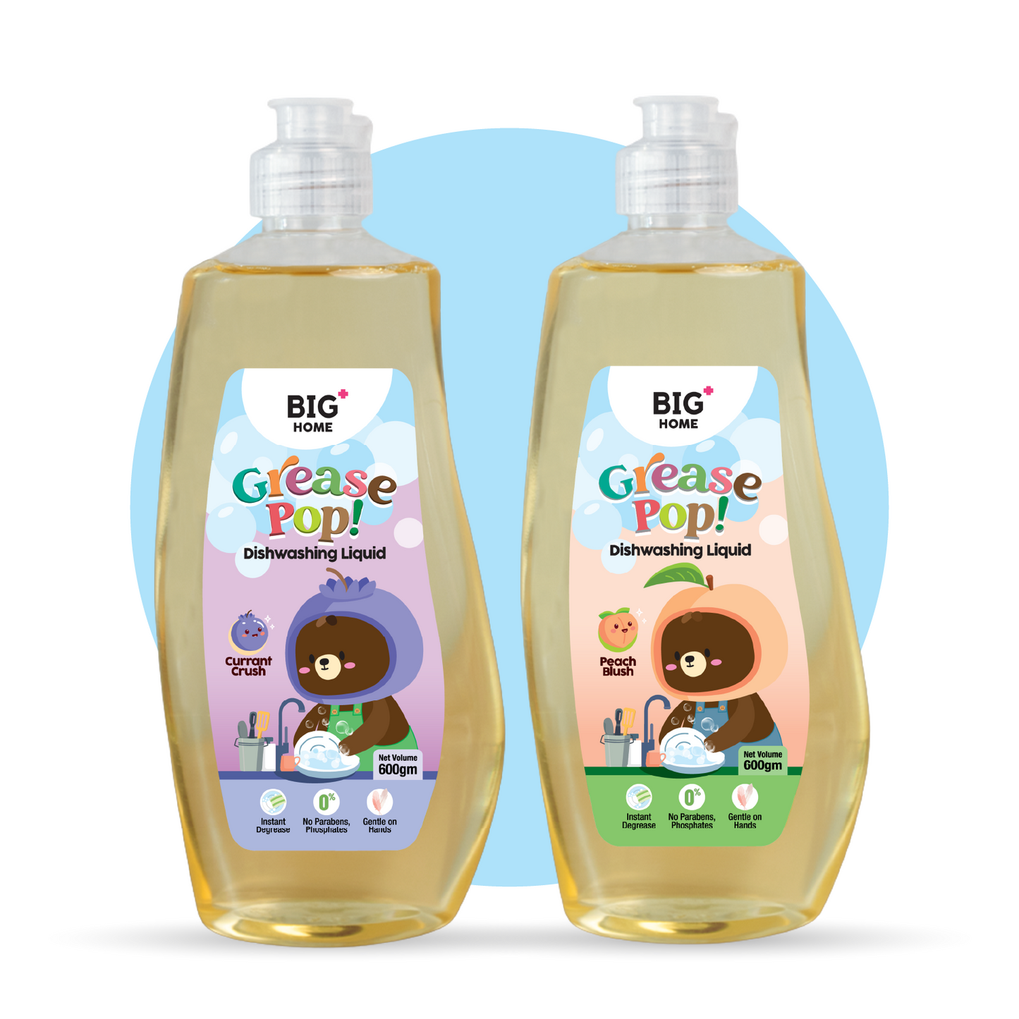 BIG+ GreasePop! Dishwashing Liquid (Currant Crush)