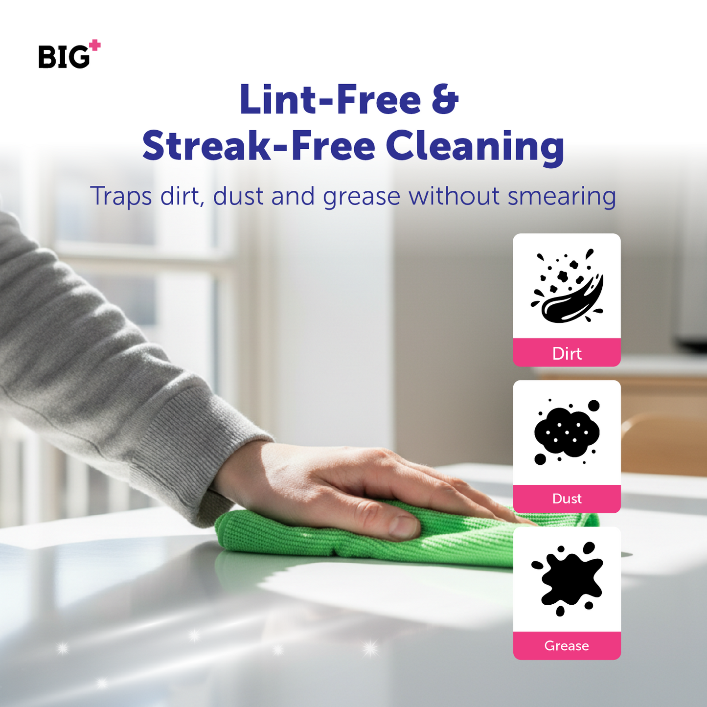 BIG+ 5-in-1 Microfiber Cloth Set