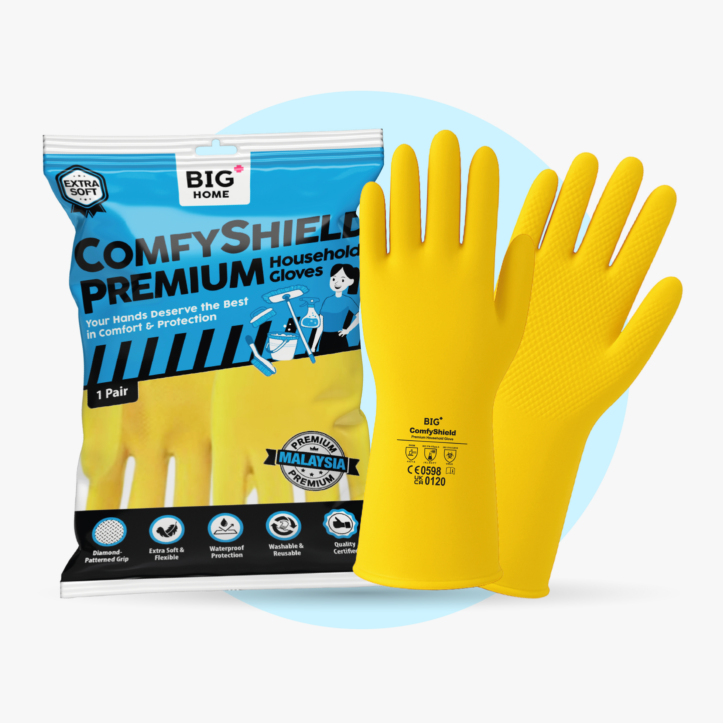 BIG+ ComfyShield Premium Household Gloves