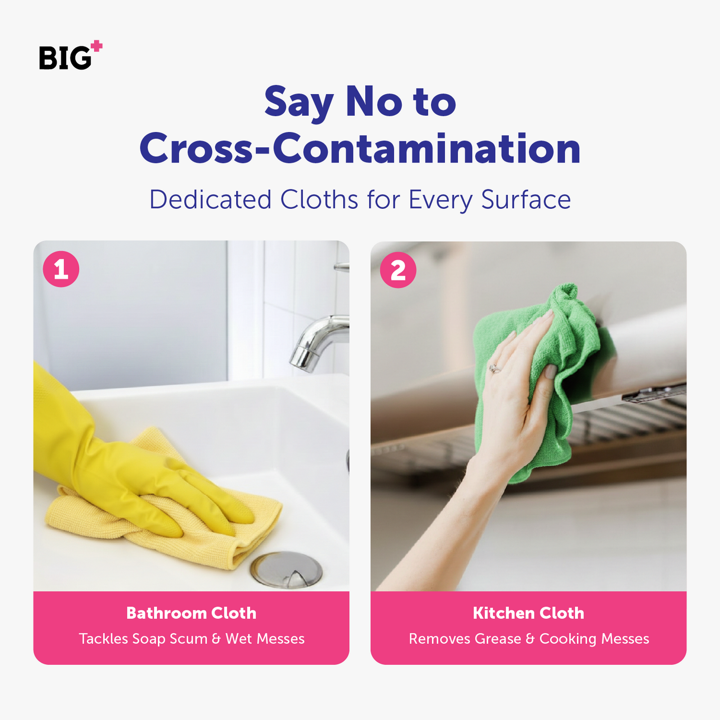 BIG+ 5-in-1 Microfiber Cloth Set