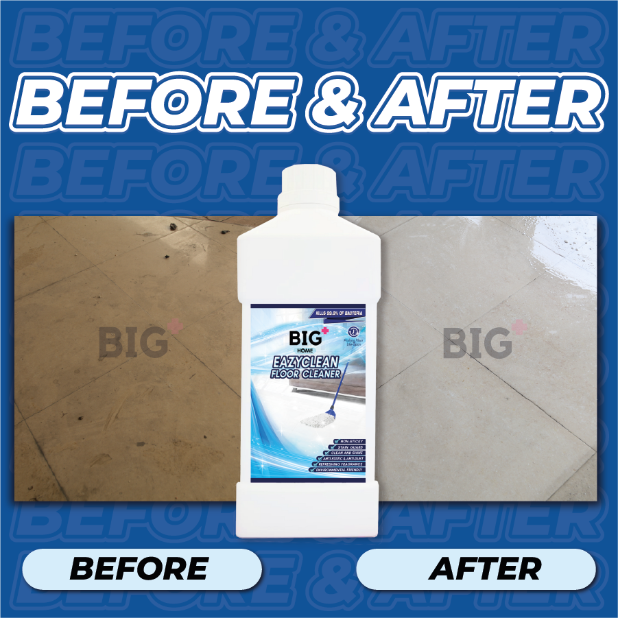 
                      
                        BIG+ EazyClean Floor Cleaner [ Carton Deal | 12 x 1000ml FOC 1 x 1000ml EazyClean Floor Cleaner]
                      
                    