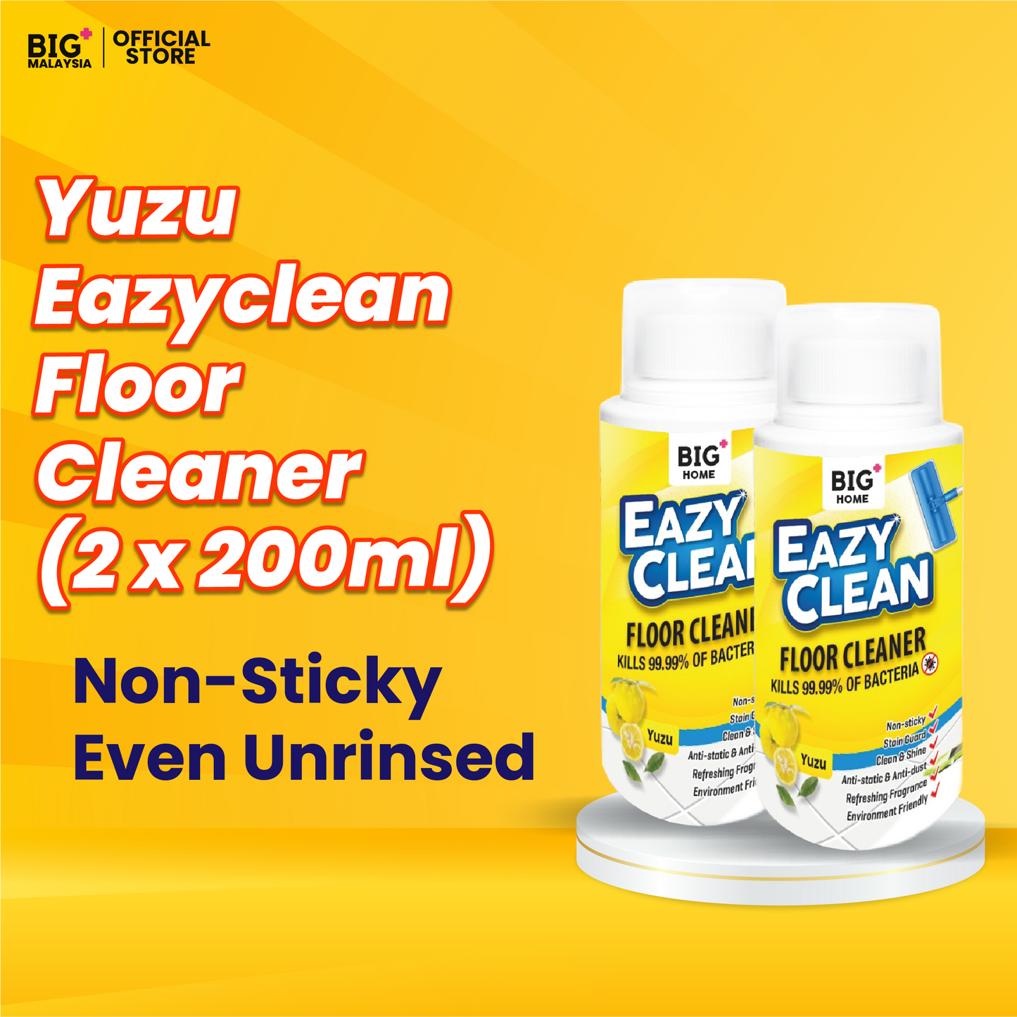 BIG+ EazyClean Yuzu Floor Cleaner (2x200ml)