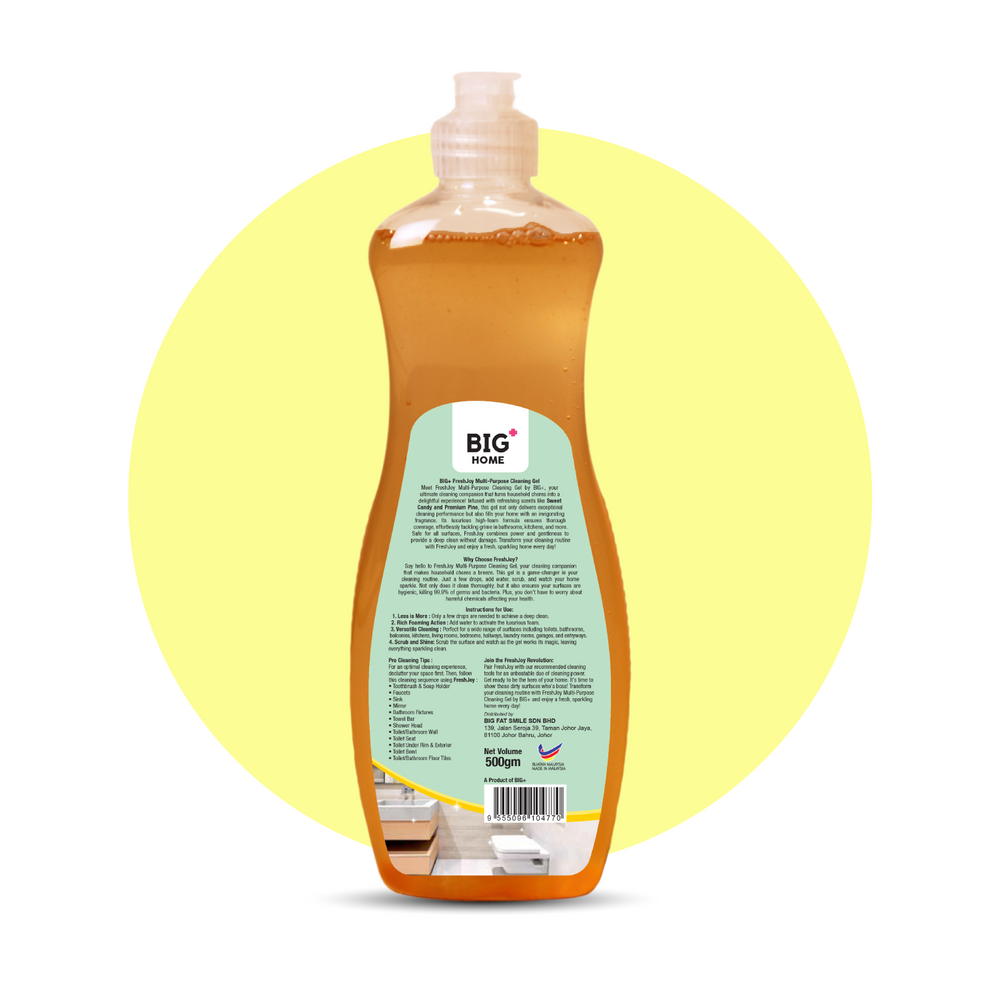 
                      
                        BIG+ FreshJoy Multi-Purpose Cleaning Gel (Ginger Lemongrass)
                      
                    