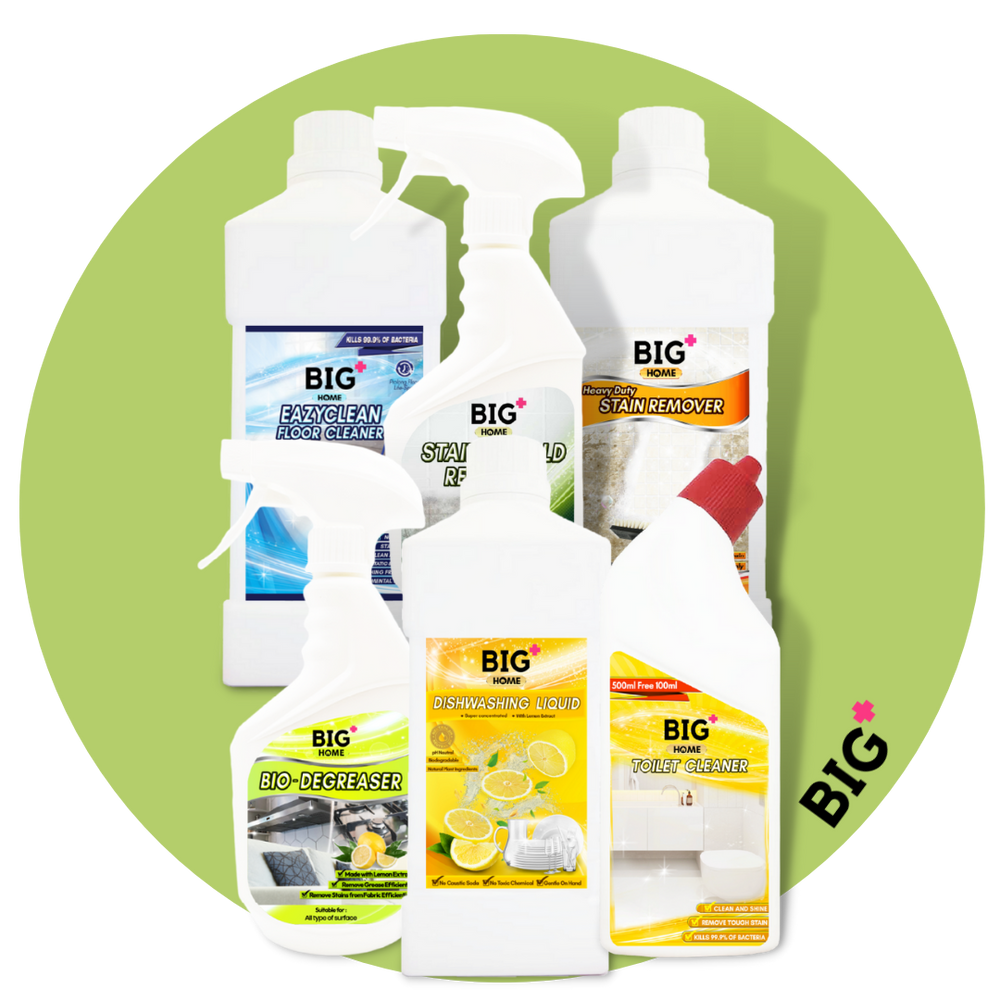 [ Huat Deal | FOC Glass Cleaner ] BIG+ Household Cleaning Set Home Cleaning Toilet Floor Cleaner Stain Mold Remover