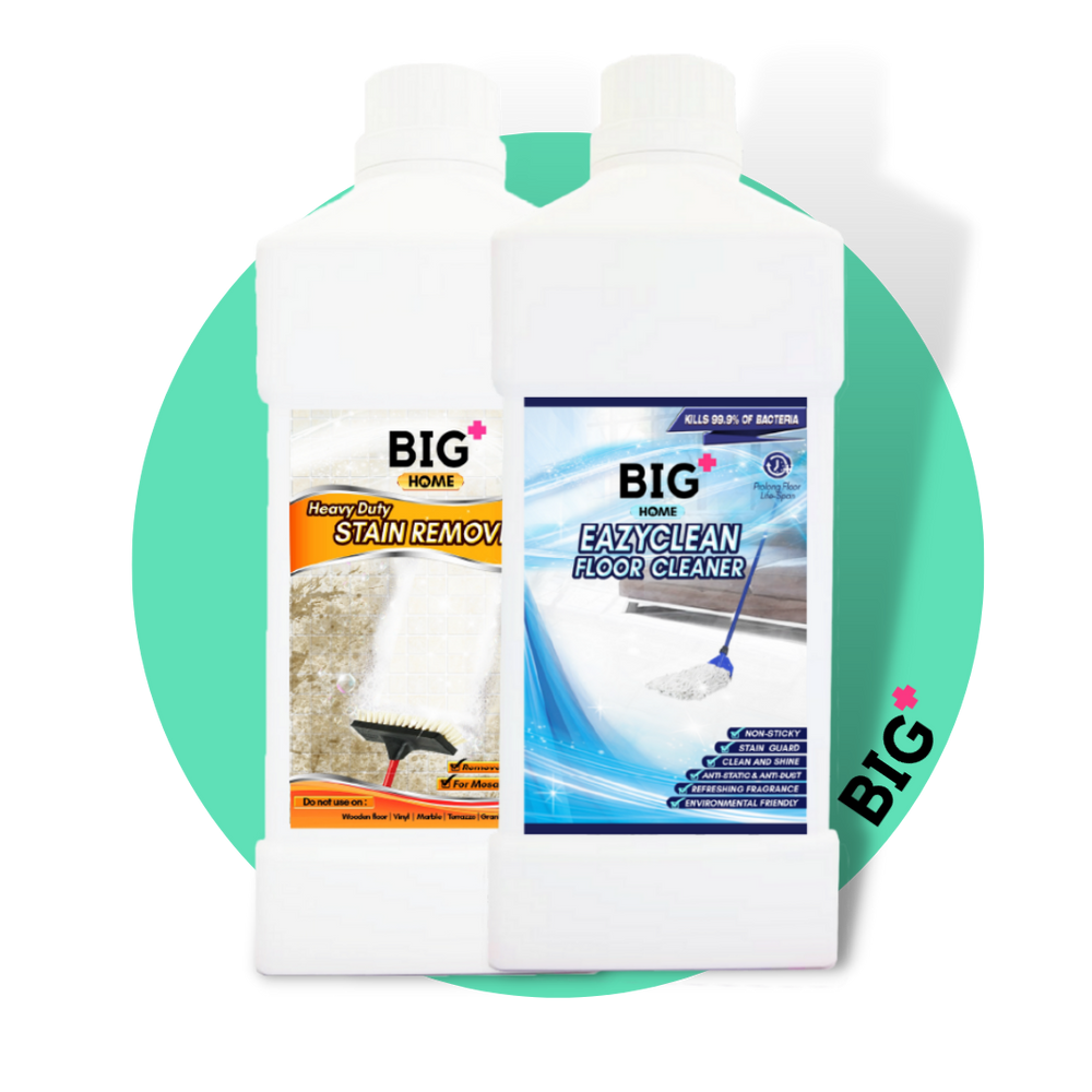 BIG+ Floor Cleaning Set | 1x BIG+ Heavy Duty Stain Remover And 1x BIG+ Eazyclean Floor Cleaner